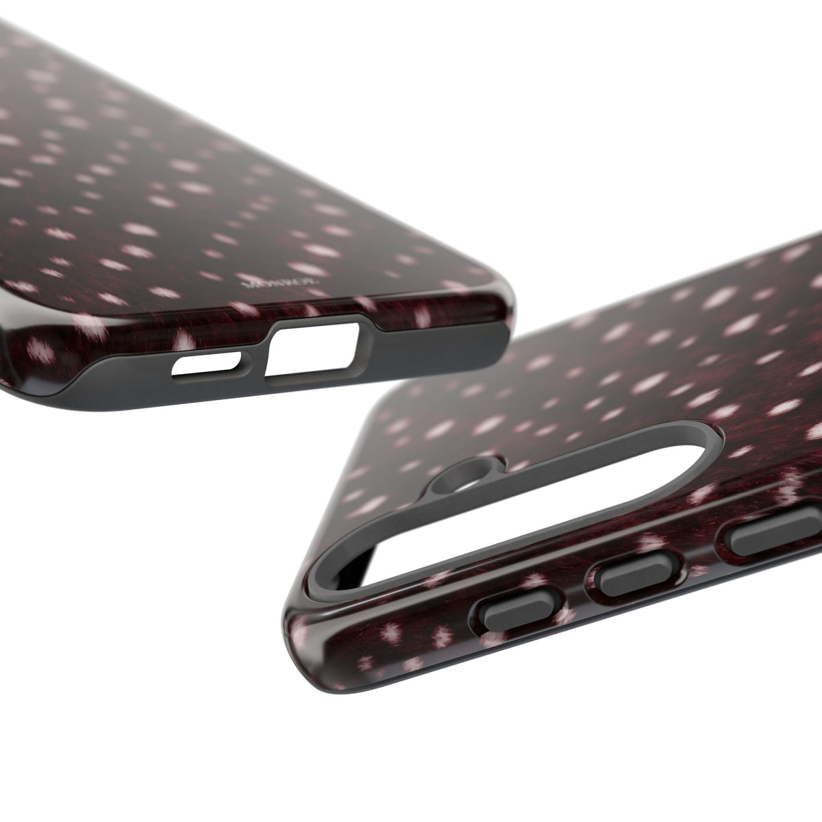 Burgundy Spotted Fur Tough Case