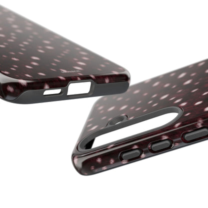Burgundy Spotted Fur Tough Case