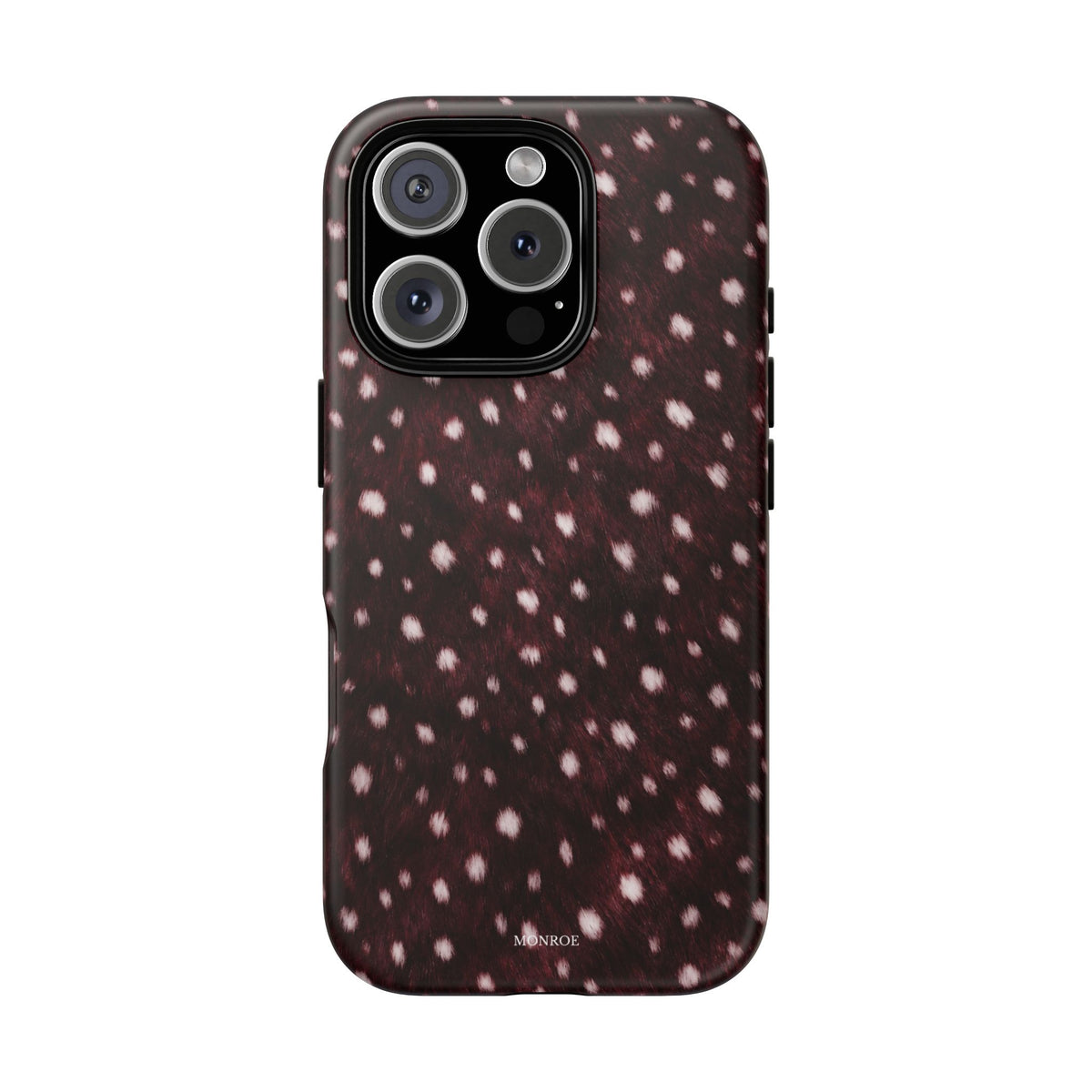Burgundy Spotted Fur Tough Case