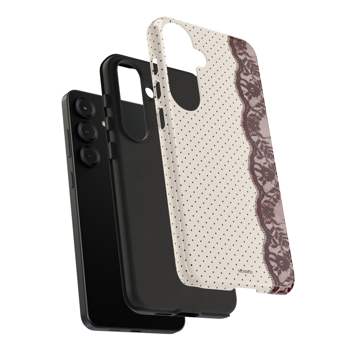 Burgundy Lace Edge Tough Case