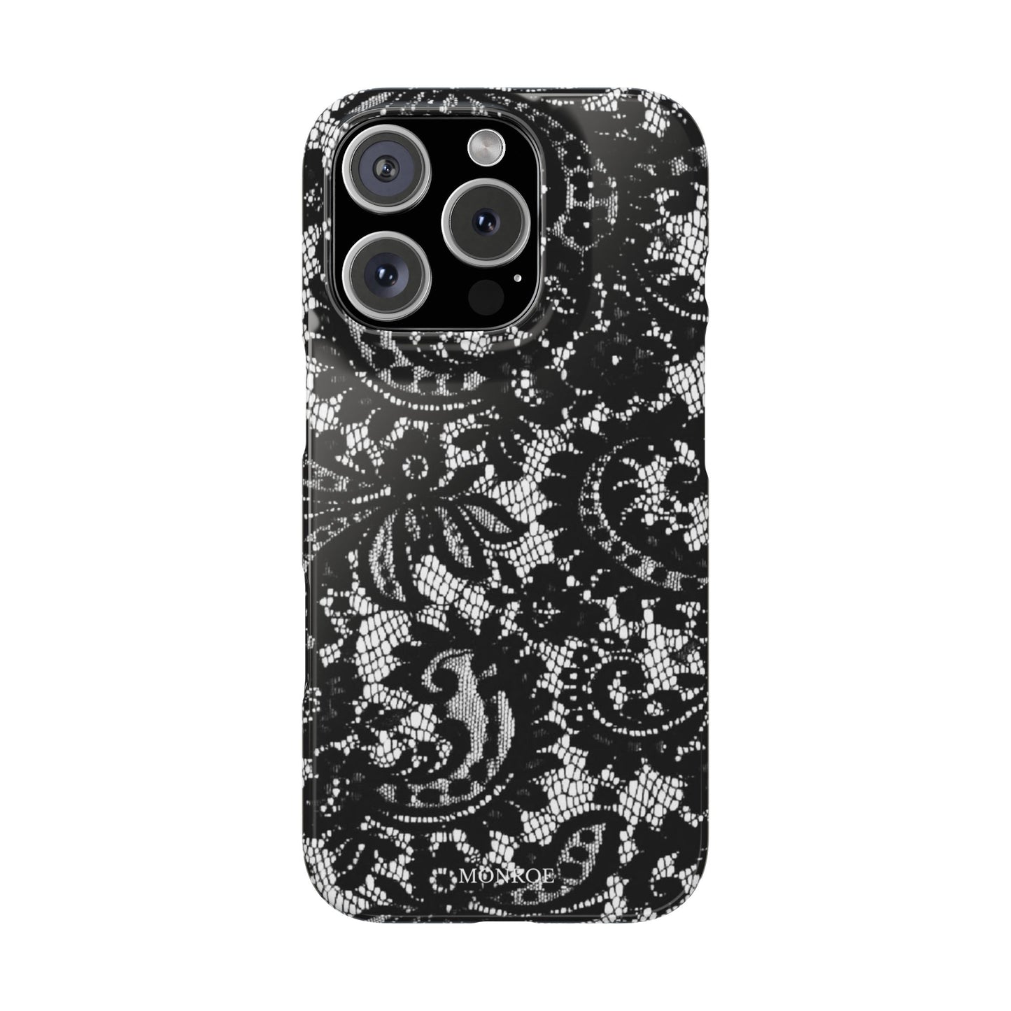 Black Lace Elegant Pattern Case