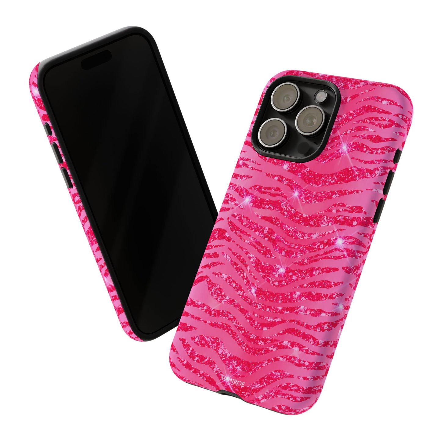 Pink Glitter Zebra Tough Case