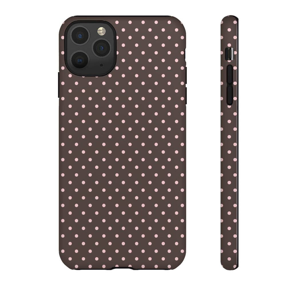 Brown Polka Phone Case