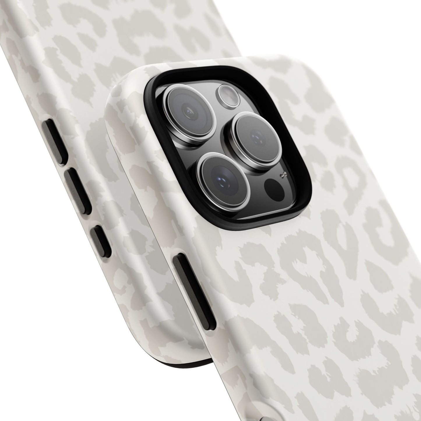 White Leopard Print Tough Case