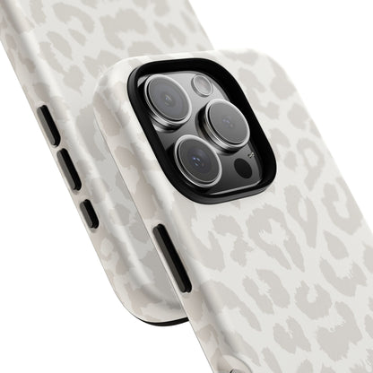 White Leopard Print Tough Case