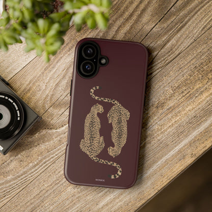 Burgundy Cheetah Tough Case