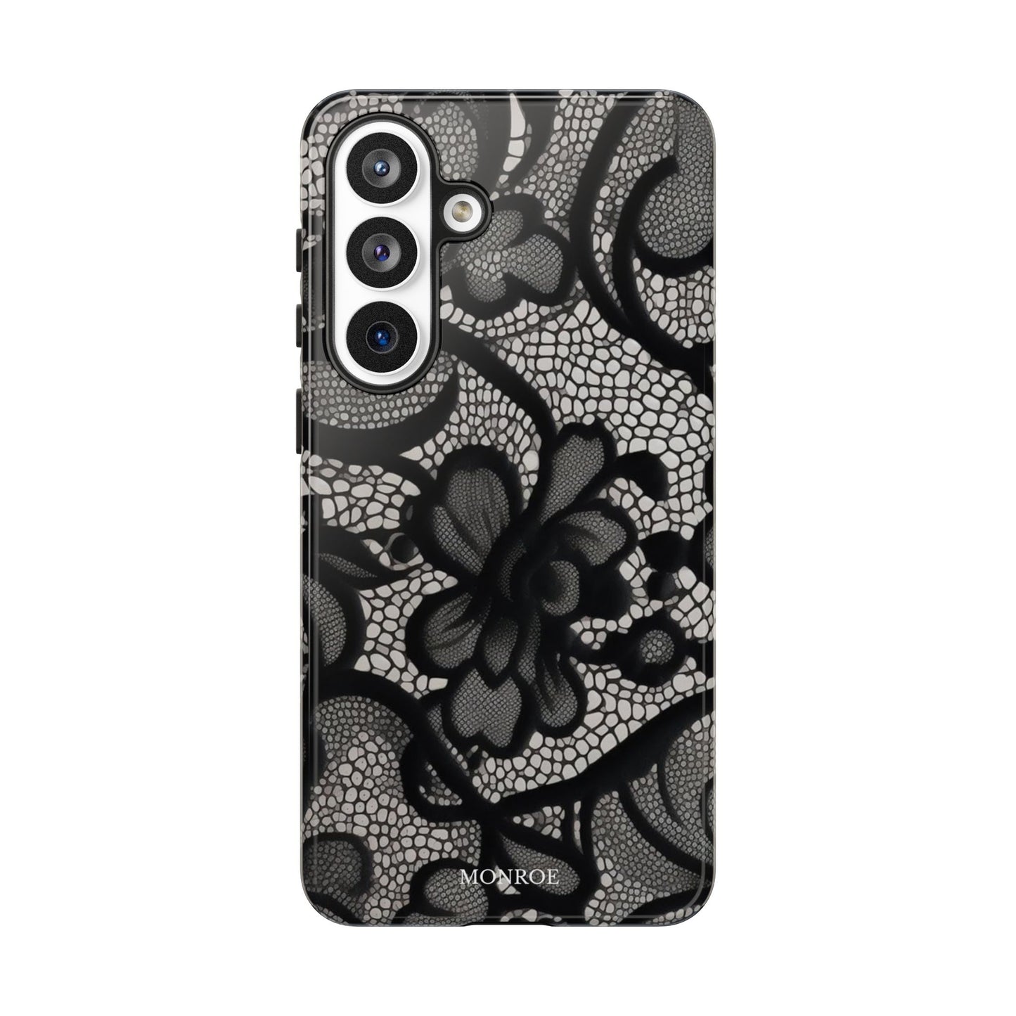 Black Floral Vintage Case