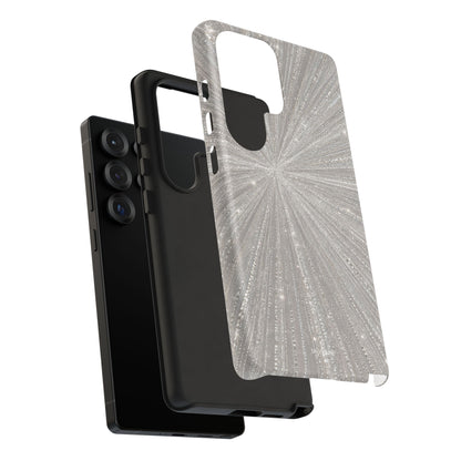 Sparkling Silver Burst Tough Case