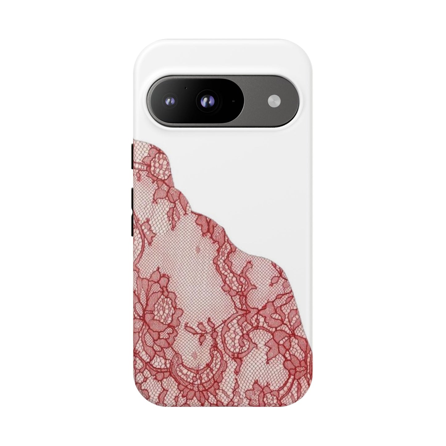 Red Lace Edge Tough Phone Case