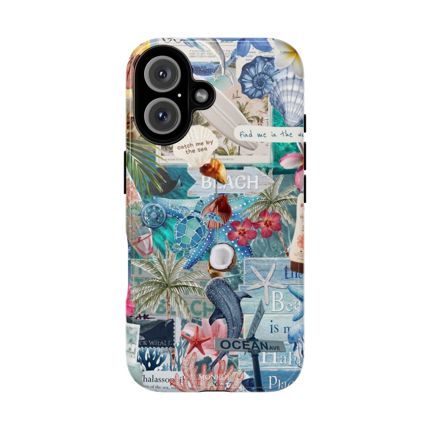 Tropical Beach Collage Tough Case
