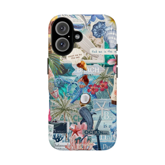 Tropical Beach Collage Tough Case
