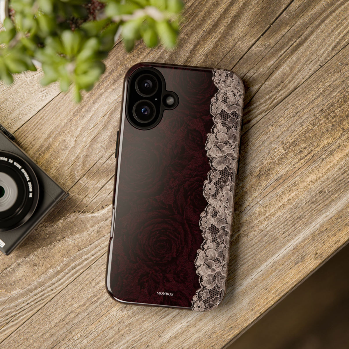 Burgundy Rose Tough Case