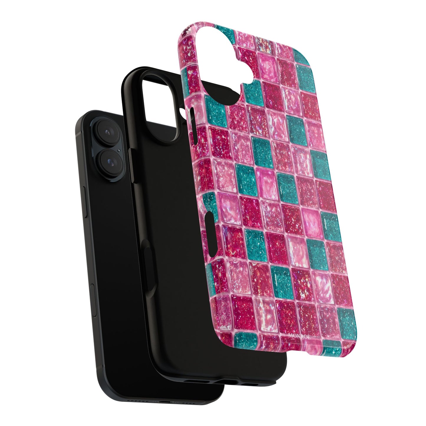 Pink Teal Mosaic Tough Case