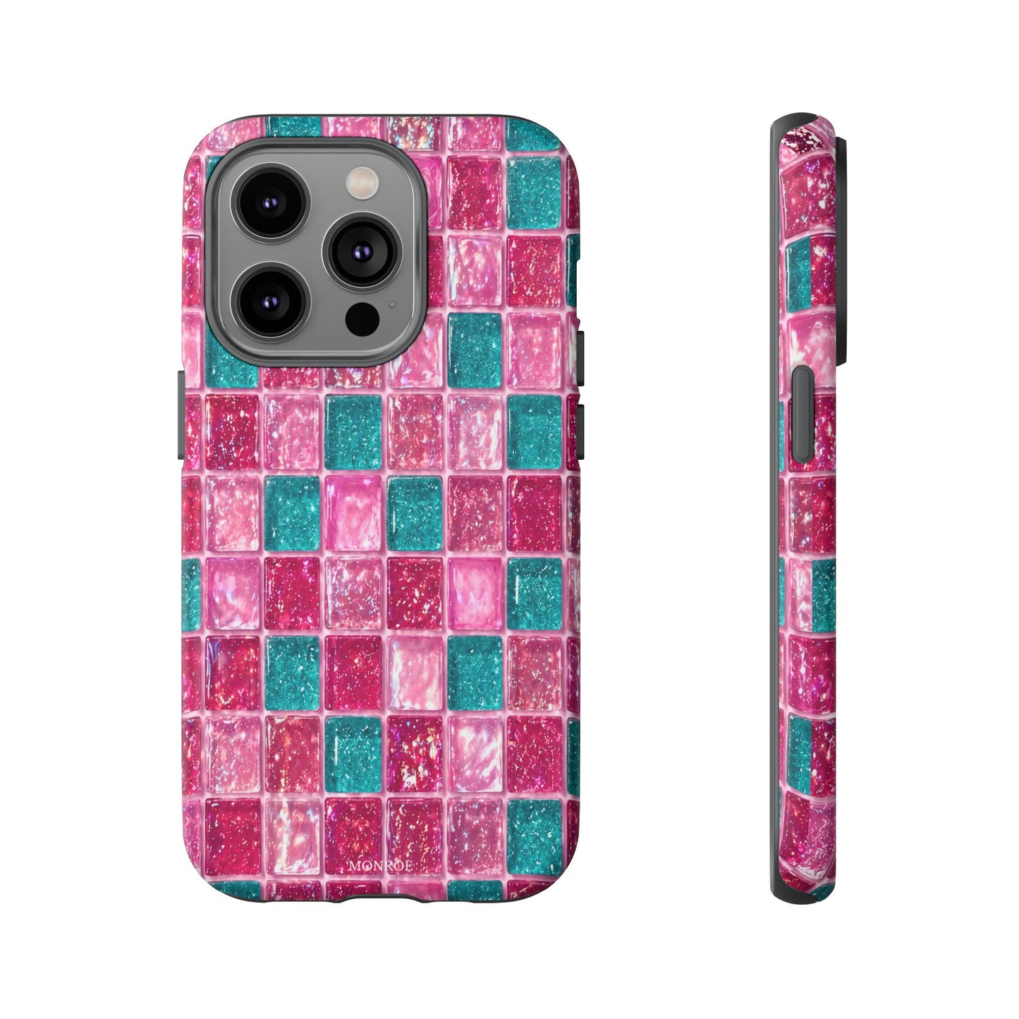 Pink Teal Mosaic Tough Case