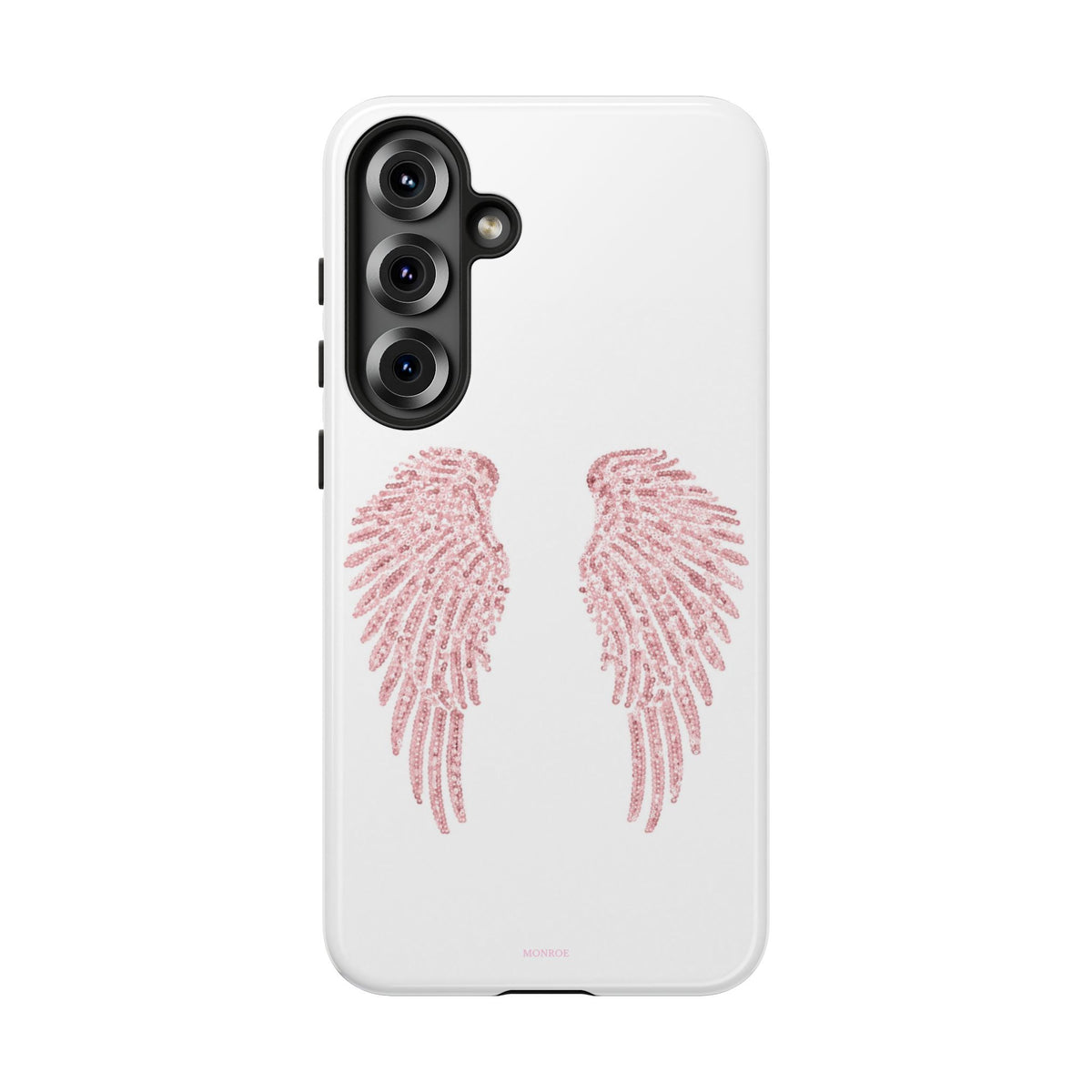 White & Pink Wings Tough Case