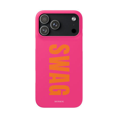 Bold Pink "SWAG" Case