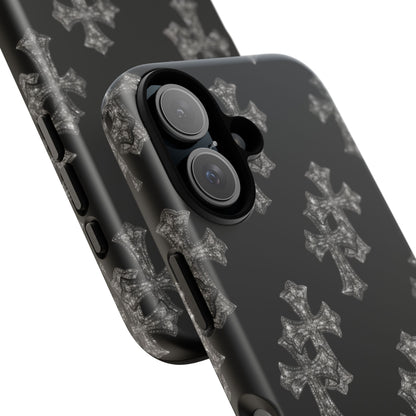 Black Crystal Cross Tough Case