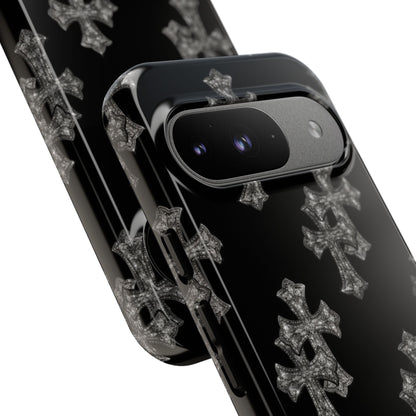 Black Crystal Cross Tough Case