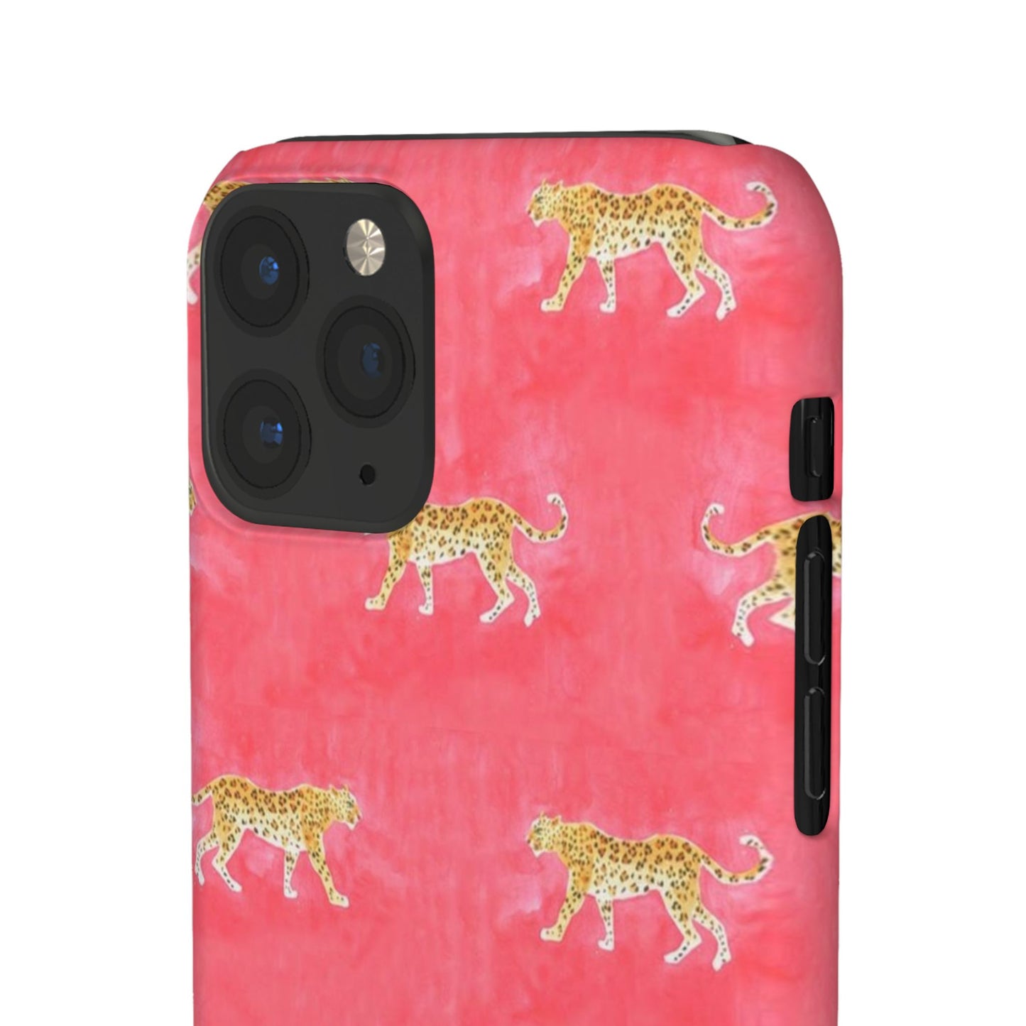 Pink Watercolor Leopard Case