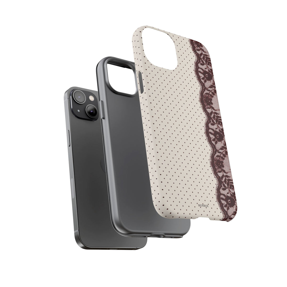 Burgundy Lace Edge Tough Case