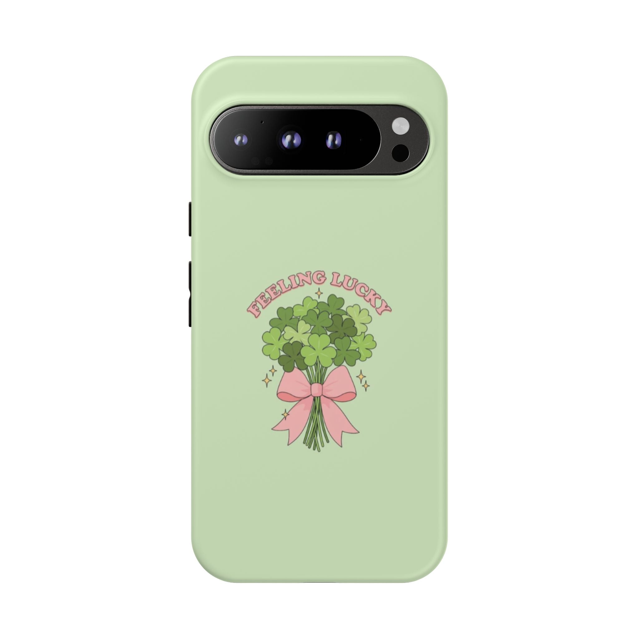 ‘Feeling Lucky' Clover Bouquet Tough Phone Case