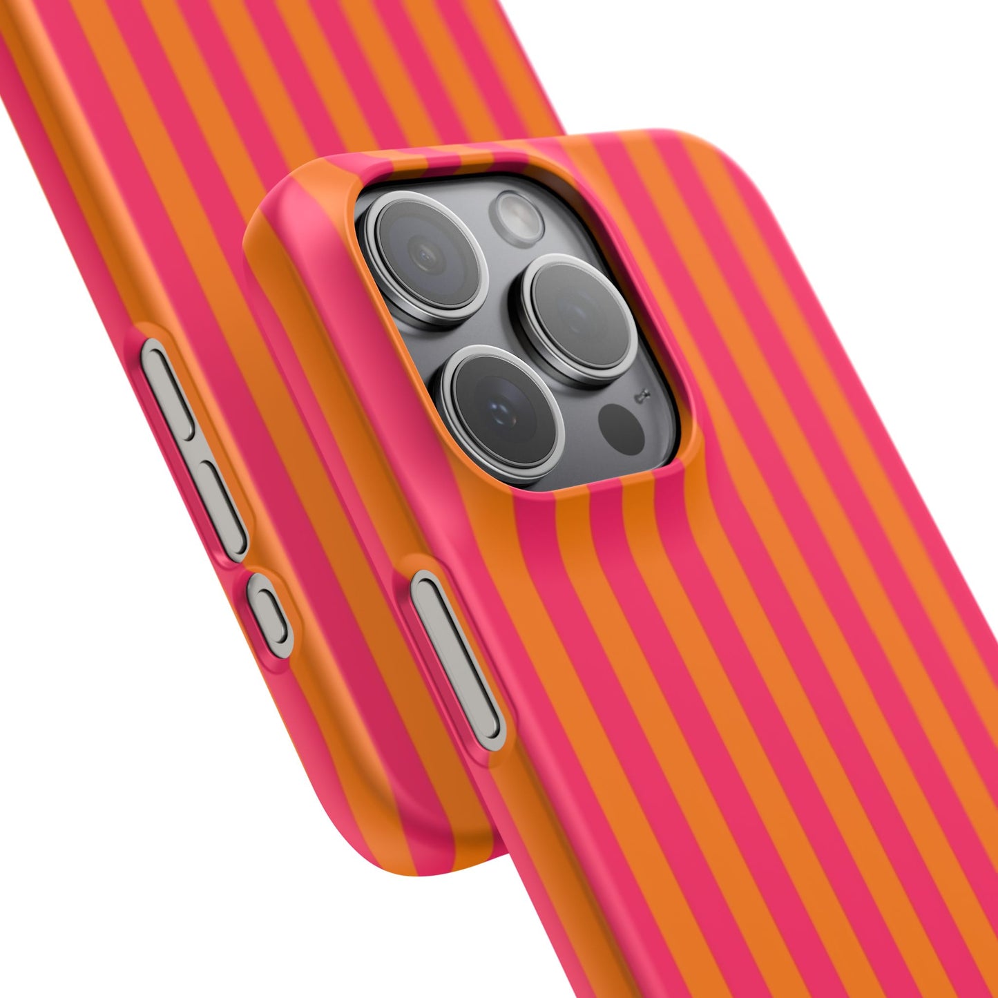Striped Orange & Pink Case