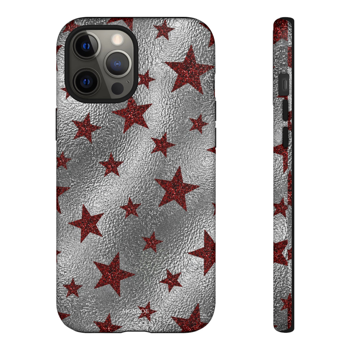 Silver Red Starry Tough Case