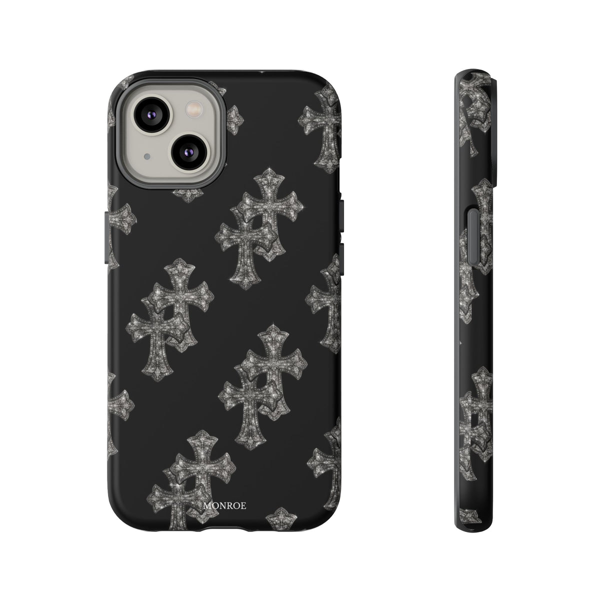 Black Crystal Cross Tough Case