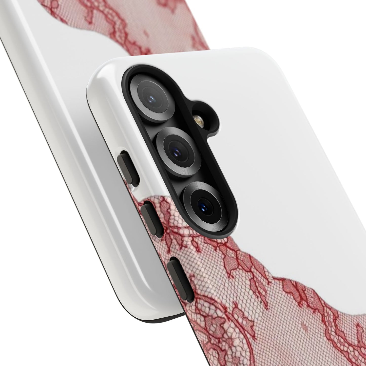 Red Lace Edge Tough Phone Case