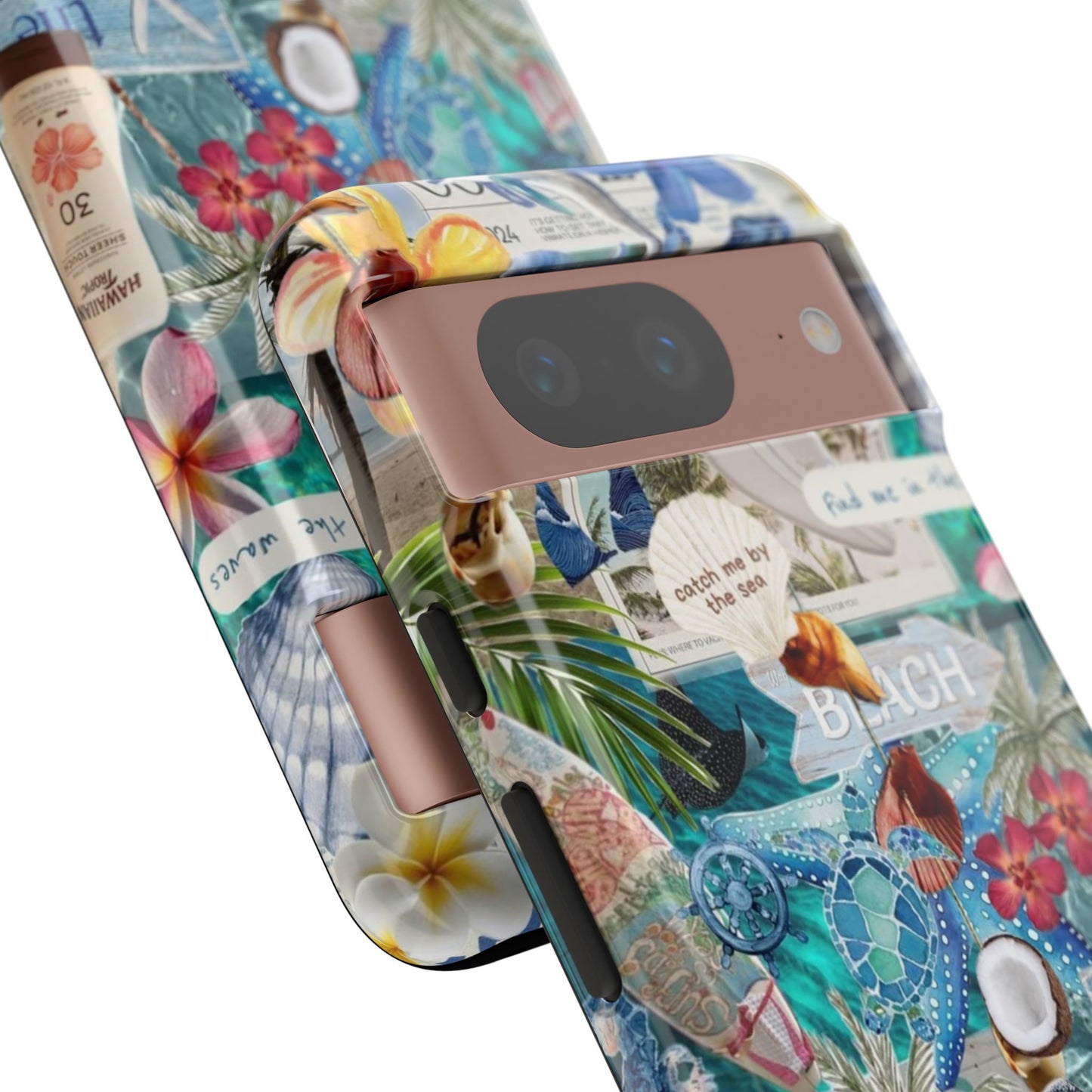 Tropical Beach Collage Tough Case