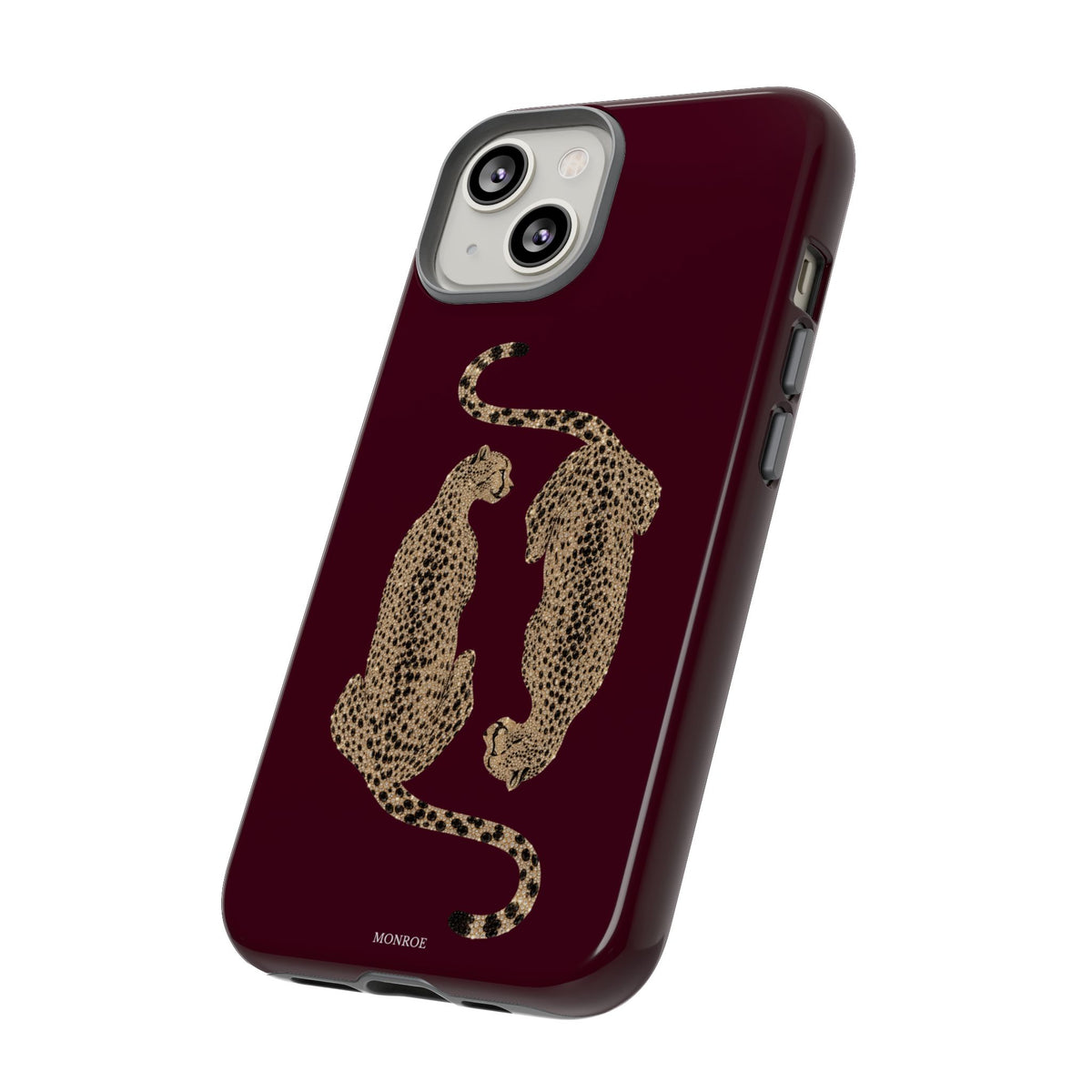 Burgundy Cheetah Tough Case