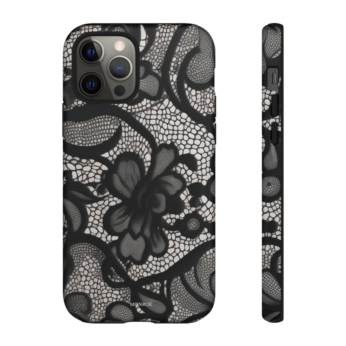Black Floral Vintage Case