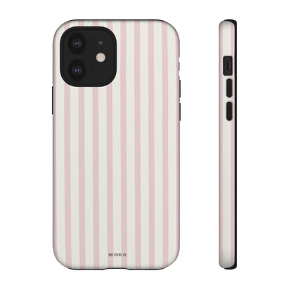 Light Pink Stripe Tough Phone Case