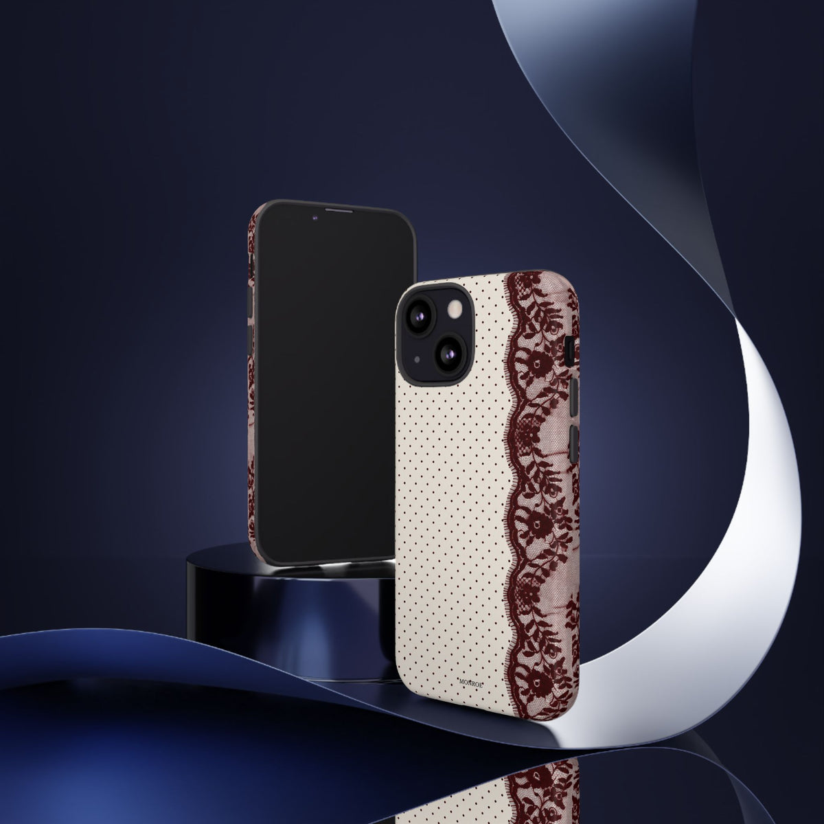 Burgundy Lace Edge Tough Case
