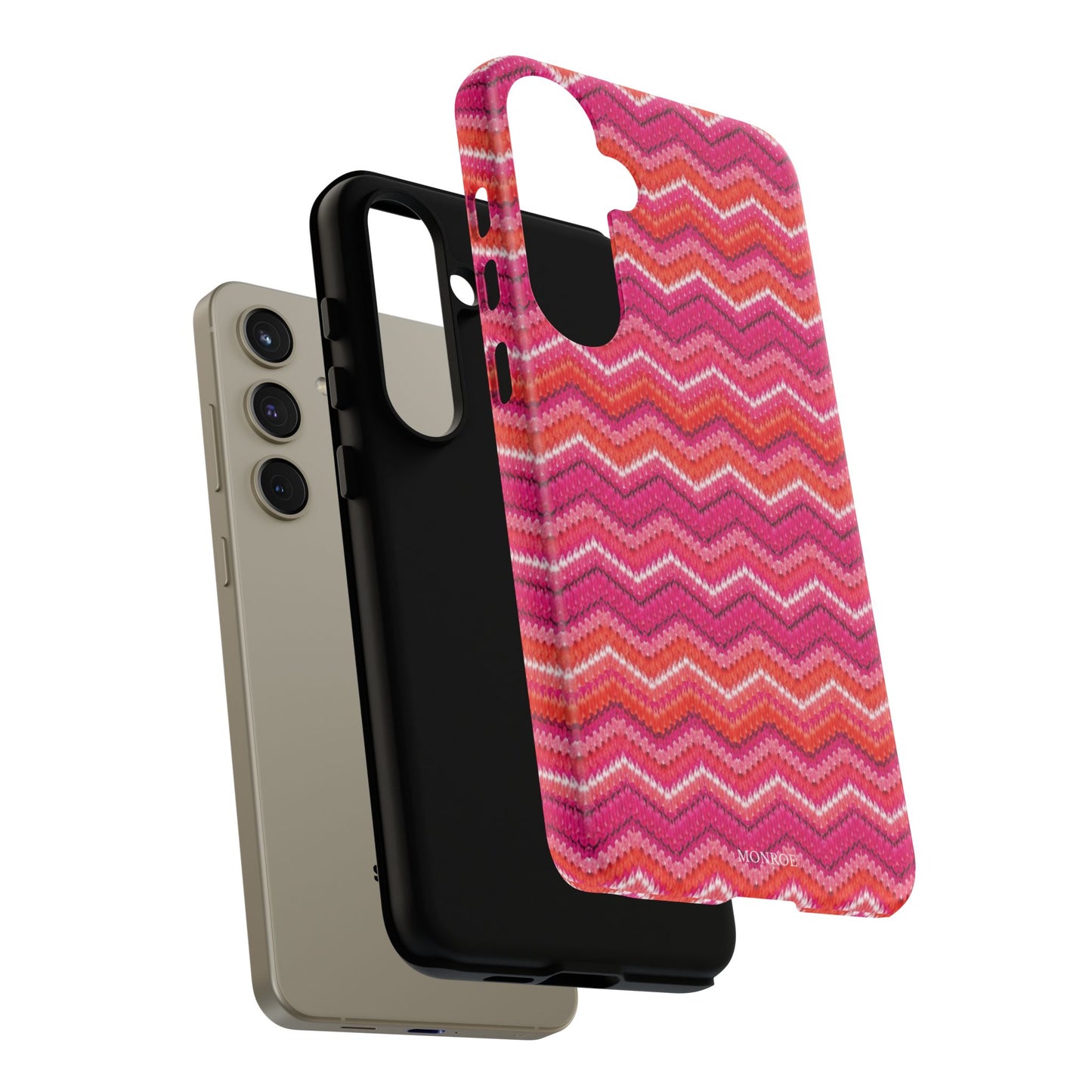 Pink Zigzag Tough Case