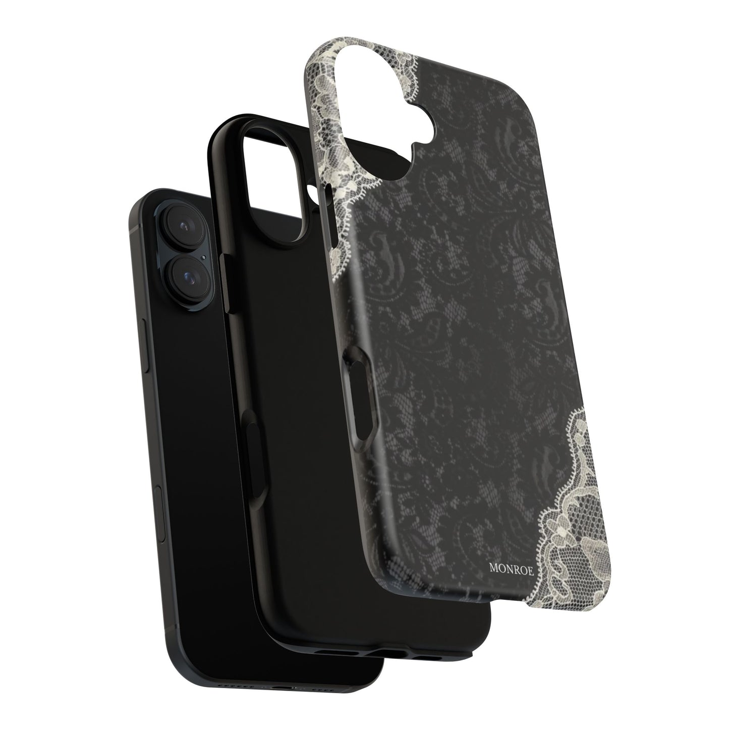 Black & White Edged Tough Case