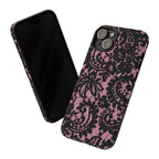 Pink Lace Pattern Tough Phone Case