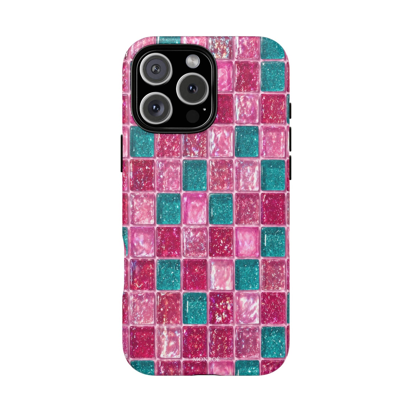 Pink Teal Mosaic Tough Case