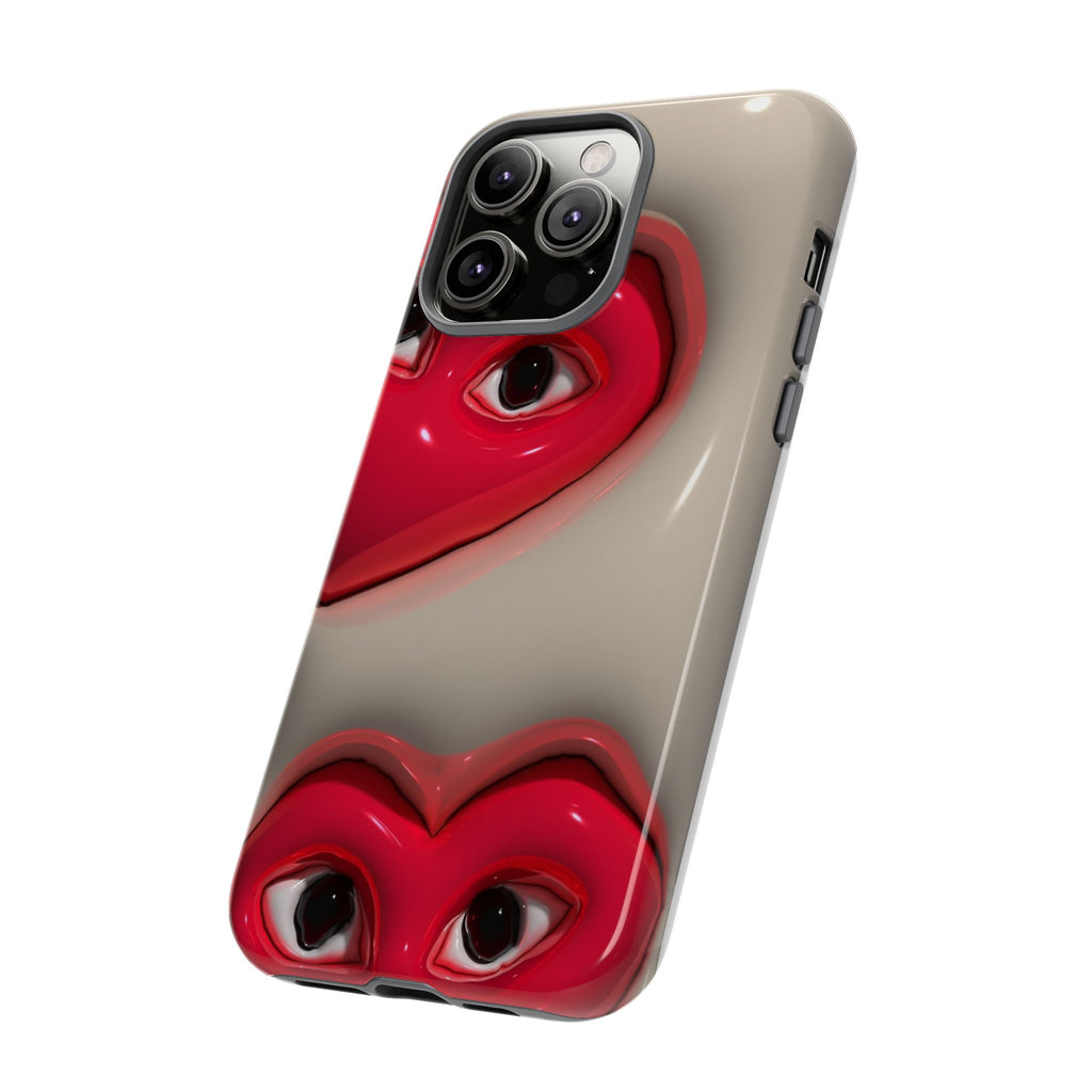 3D Hearts Phone Case