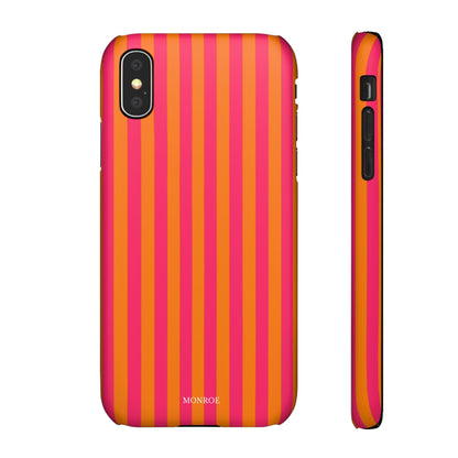 Striped Orange & Pink Case