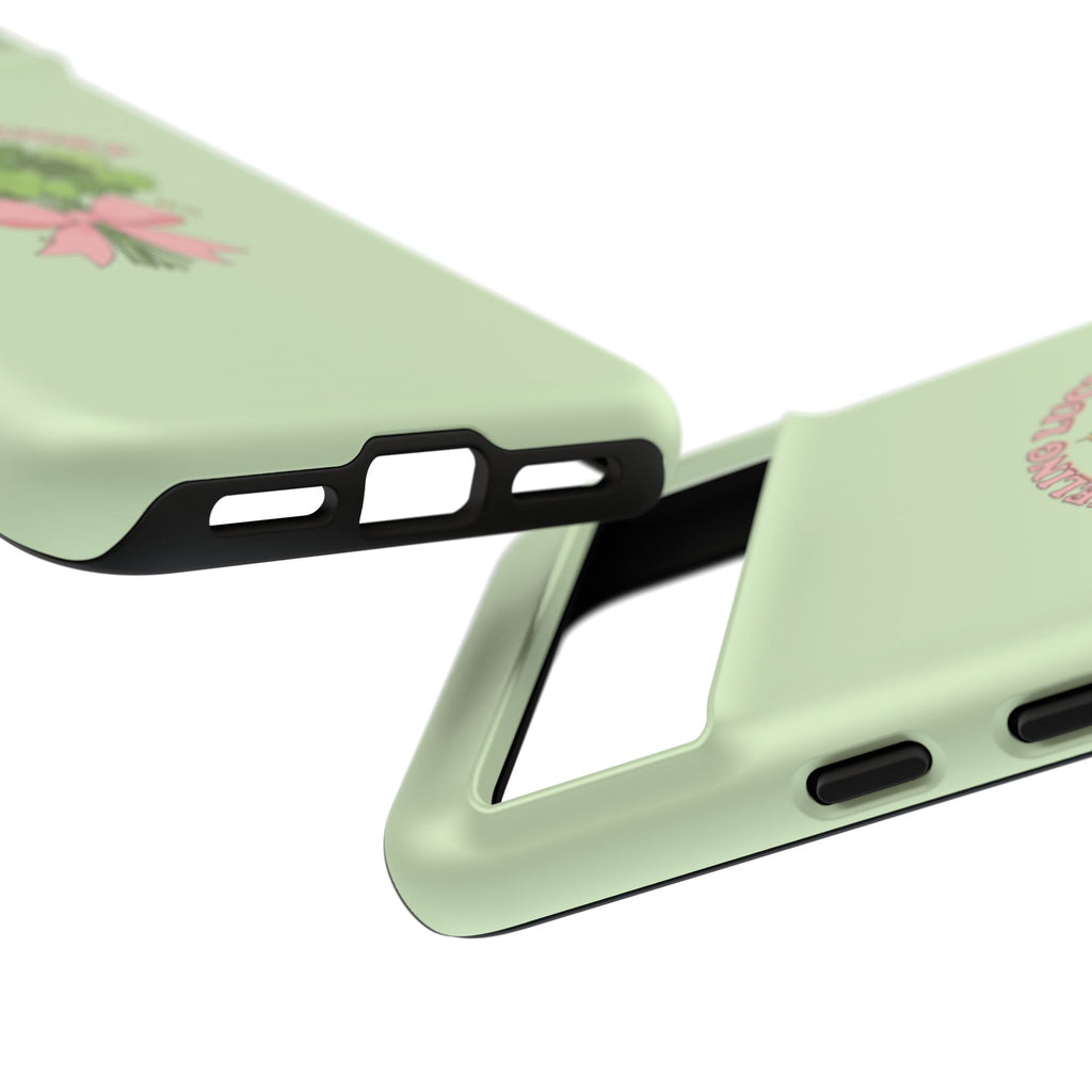 ‘Feeling Lucky' Clover Bouquet Tough Phone Case