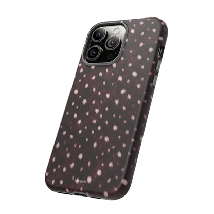 Burgundy Spotted Fur Tough Case