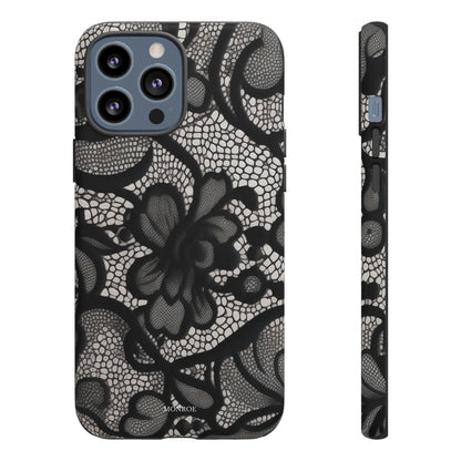 Black Vintage Lace Tough Case
