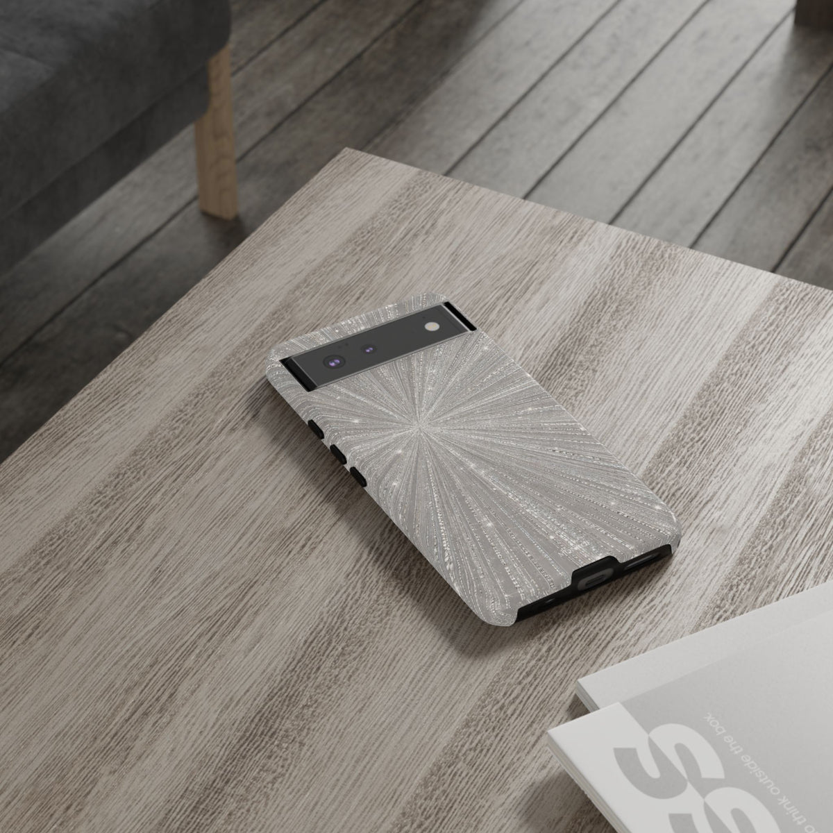 Sparkling Silver Burst Tough Case