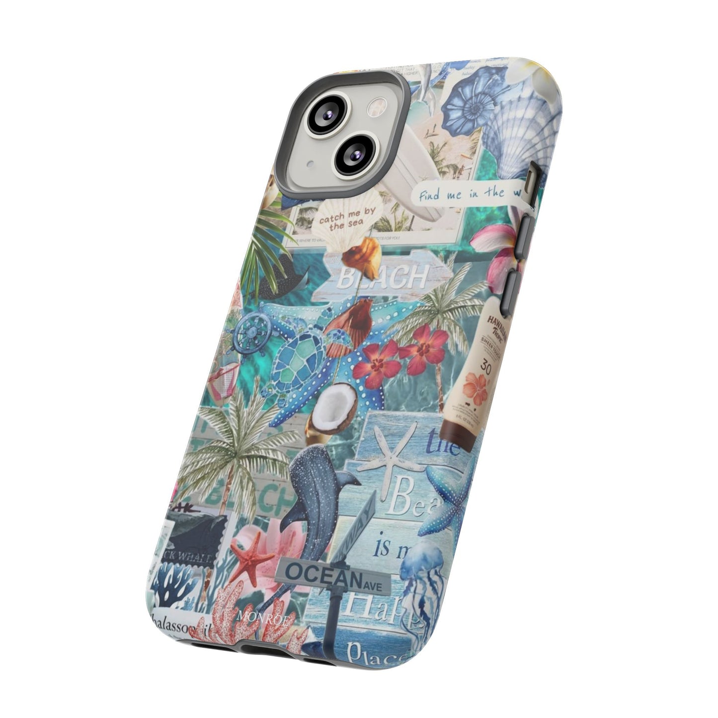Tropical Beach Collage Tough Case