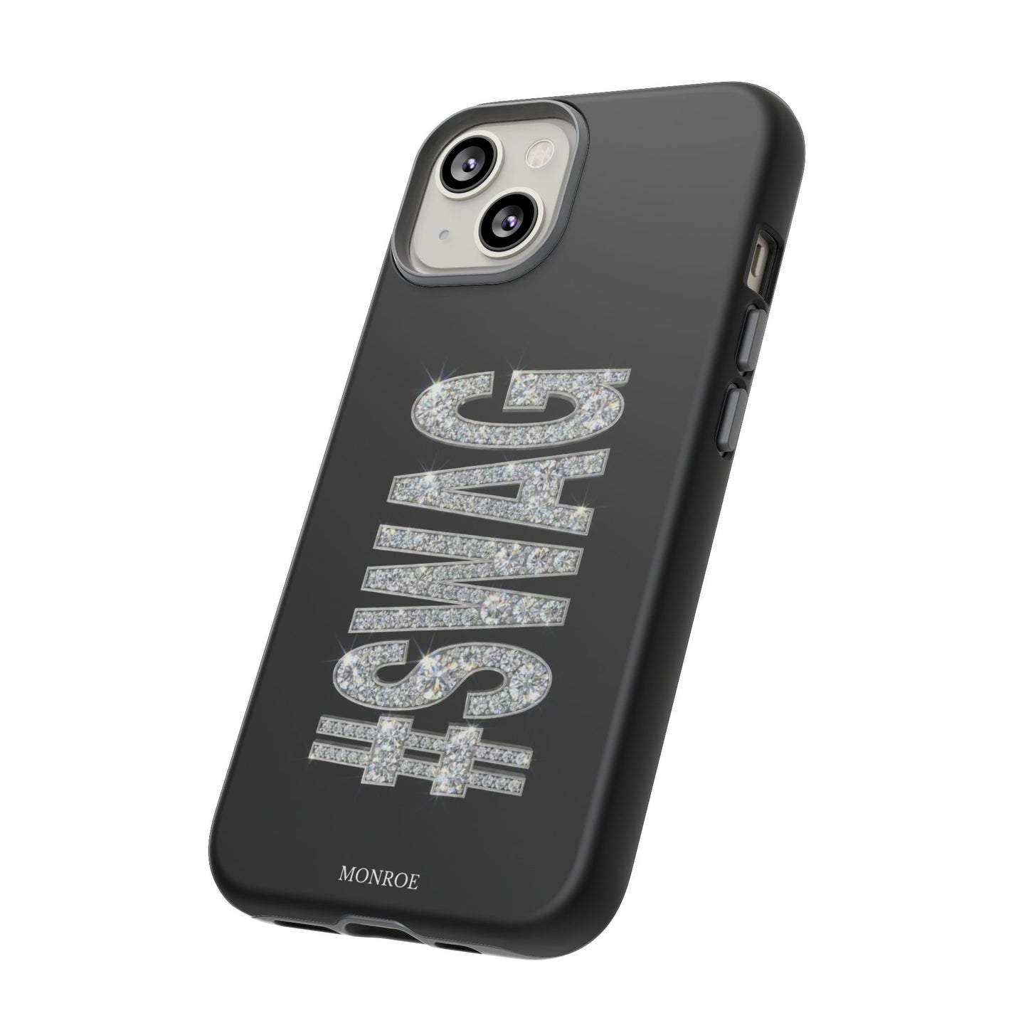 “#SWAG” Black Bling Tough Case