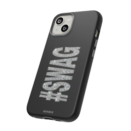 “#SWAG” Black Bling Tough Case