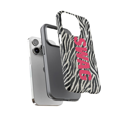 Zebra Print  "SWAG" Tough Case