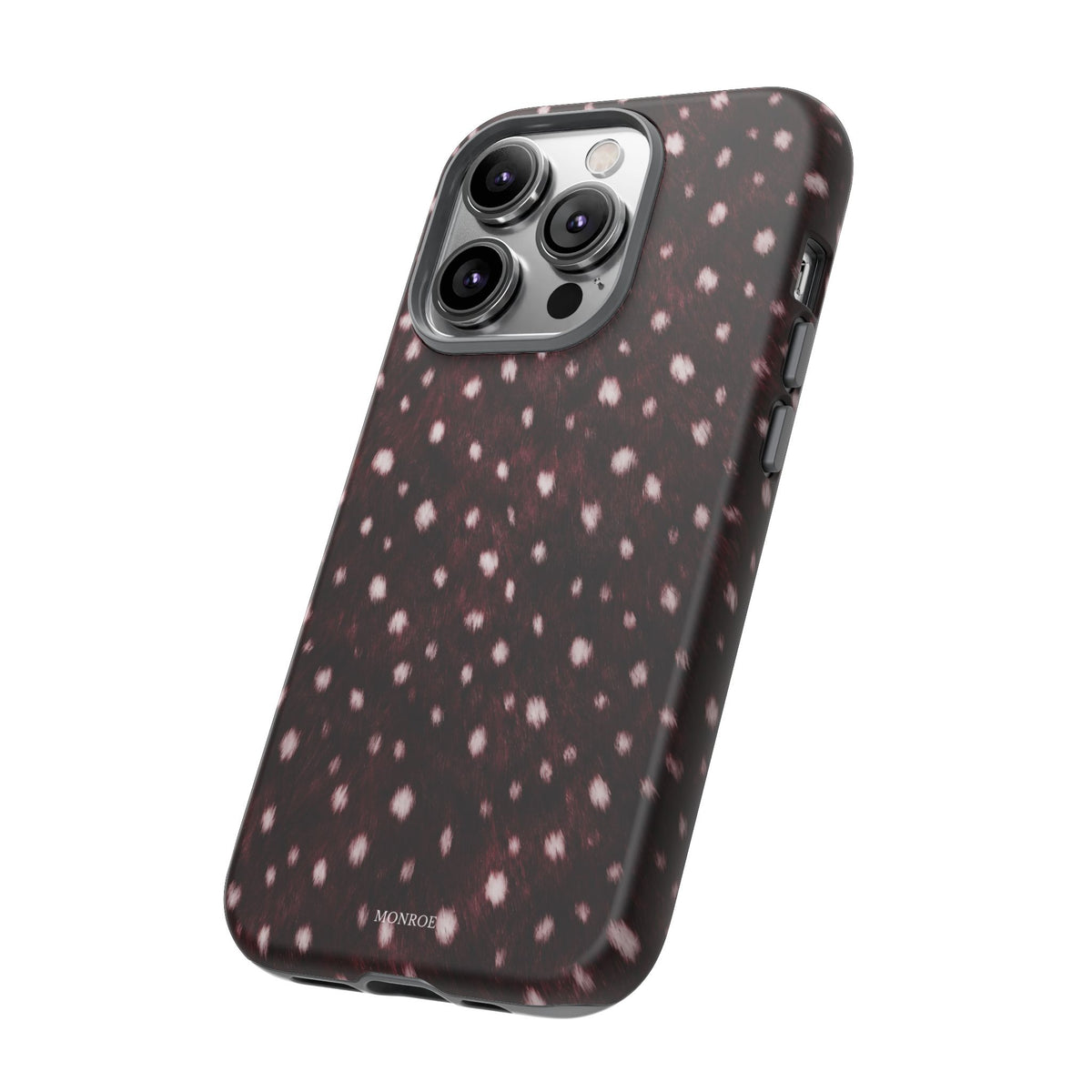 Burgundy Spotted Fur Tough Case