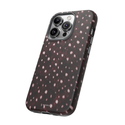 Burgundy Spotted Fur Tough Case